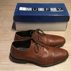 MEN’S WEARHOUSE JOHNSON & MURPHY LEATHER SHOES 9.5